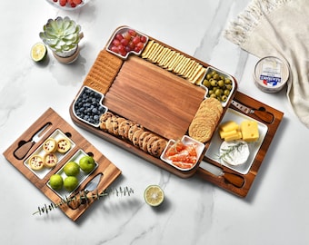 Personalized Anniversary Charcuterie Board Gift Custom Engraved Cheese Serving Set Romantic Dinner Tray For Wife Husband From Partner