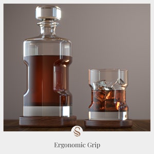 Personalized Whiskey Decanter Set With Box Includes 4 Whiskey Glasses ...