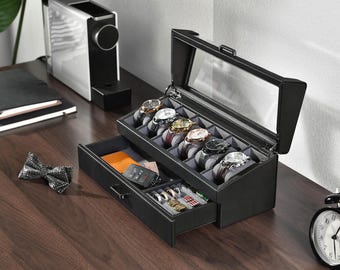 Estuche para relojes de uso diario, organizador personalizado de