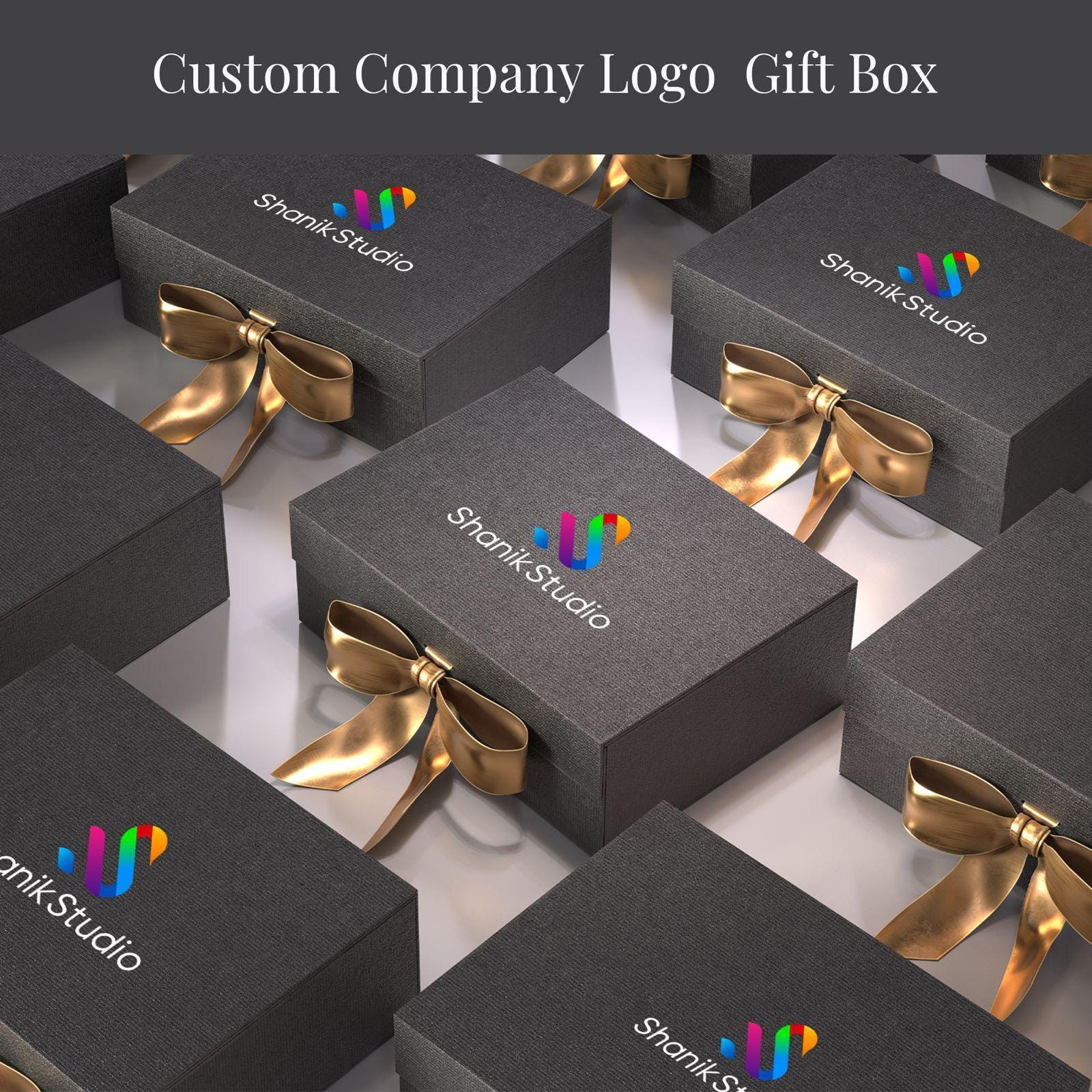 Custom Magnetic Gift Box With Ribbon Personalized Message Luxury ...