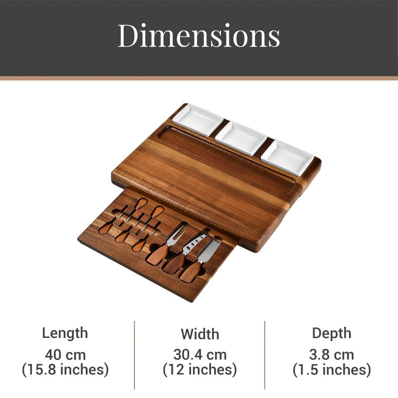 Custom Engraved Cheese Board Set Acacia Wood Charcuterie Tray With ...
