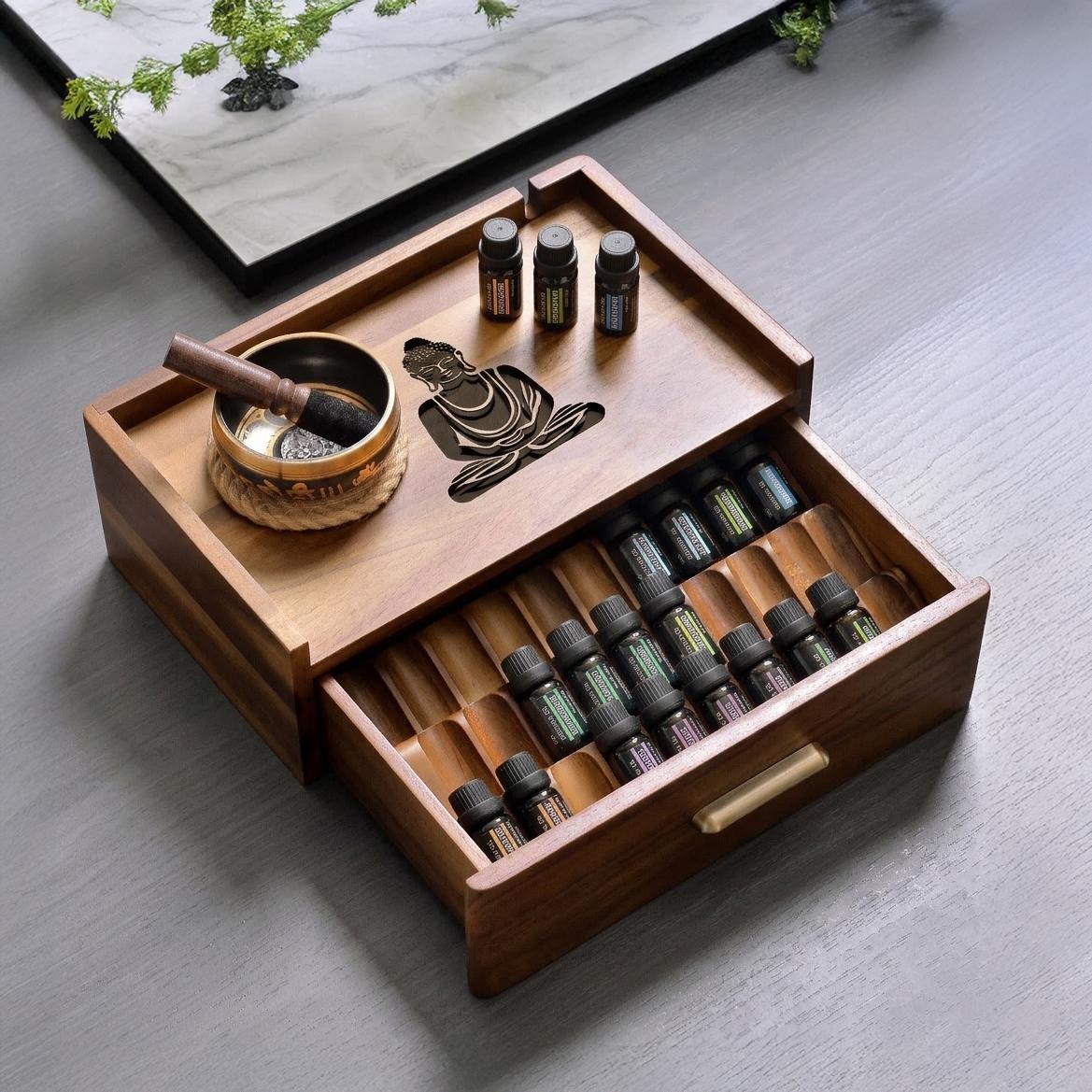 Functional Essential Oil Storage Drawer Box Personalized Custom