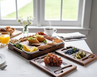 Engraved Wedding Charcuterie Board Gift Custom Cheese Serving Set Bride Groom Anniversary Personalized Present From Parents And Family