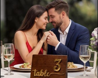 Luxury Wedding Table Number Black Tie Acrylic Wood Reception Decor Elegant Seating Sign From Newlyweds To Dinner Guests