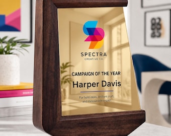 Employee Recognition Trophy Office Gift Personalized Achievement Award Employee of the Month and Corporate Trophy Award Business Gift