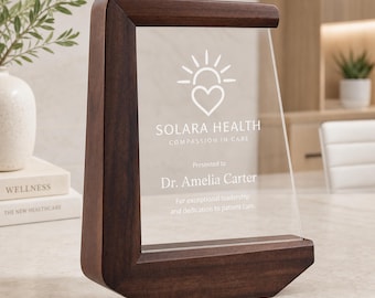 Custom trophy appreciation award dedication plaque for employee honorary plaque team appreciation gift first place trophy sport gift idea
