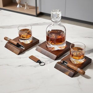 Police Officer Retirement Gifts Whiskey Set Custom Shot Glass Display Coasters Engraved Whiskey Glasses Correctional Officer Gifts