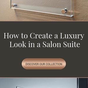 Letrero acrílico para suite de salón Letrero de pared para suite de spa Logotipo de estudio de belleza Letrero acrílico flotante personalizado para salón Marca de lujo con separadores imagen 20