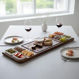 Charcuterie Board Personalized Serving Platter Engraved Cutting Board Cheese Antipasto Platter Gifts for Couples Just Married Wedding Gift