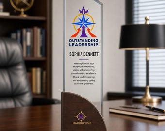 30th work anniversary personalized trophy cool awards with wood base acrylic glass awards for 25th business anniversary gifts reward trophy