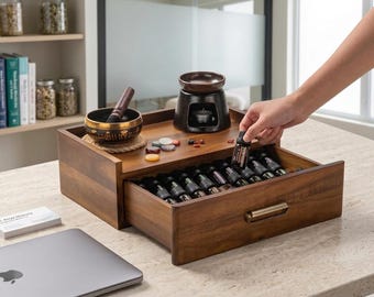 Powerful Worker × EGOIST 45F Wood 3個セット Functional Natural Living Essential Oil Storage Personalized Wood