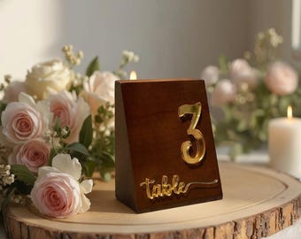 Personalized Wedding Table Number Sign Modern Acrylic Wood Block Reception Seating Decor Rustic Country Bride From Maid Of Honor
