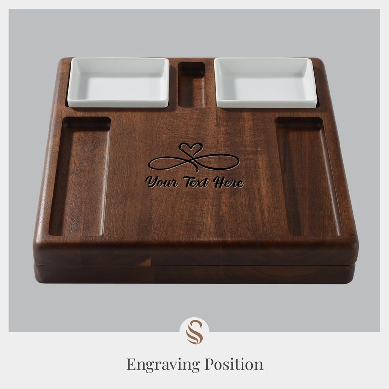 Wooden Serving Board for Foods Food Serving Platter Cheese image 4