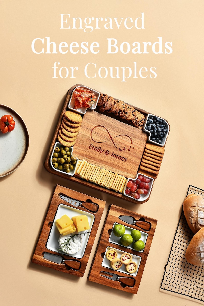 a couple of trays of food sitting on top of a table