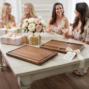 Maid of honor proposal useful personalized wedding party gifts for bridesmaid custom kitchenware wood cheese and charcuterie board
