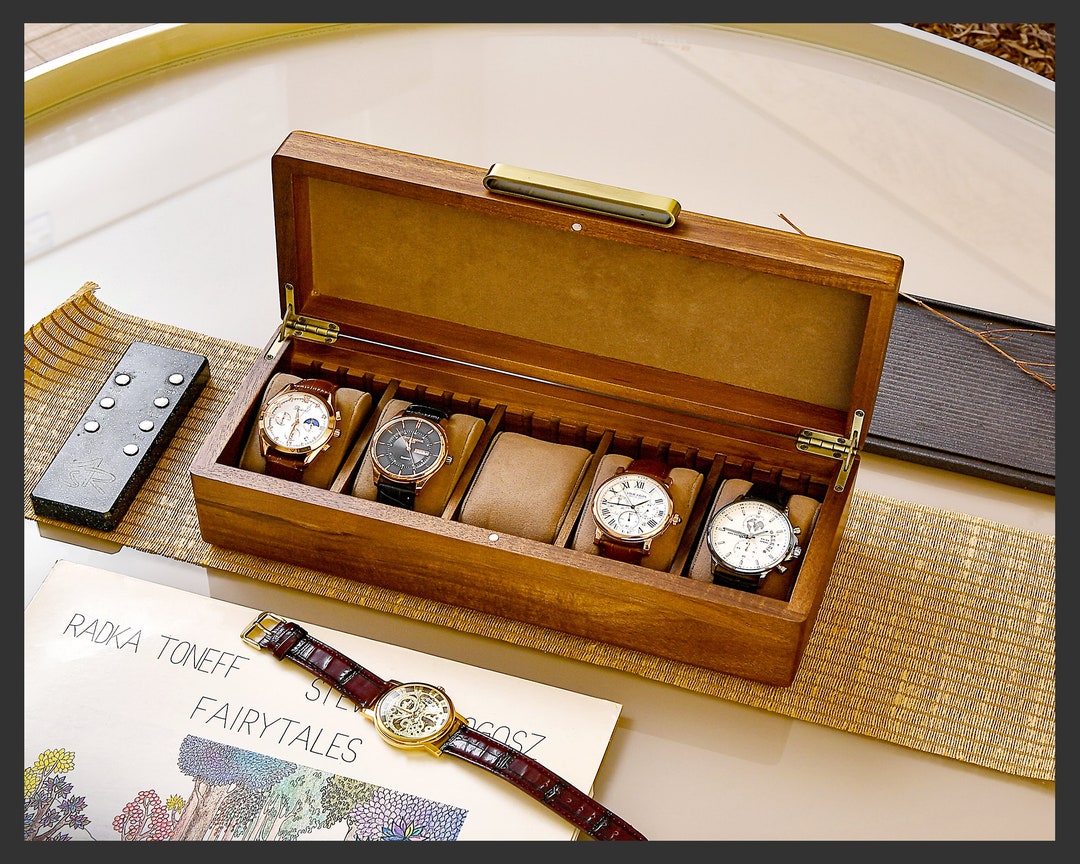 Watch Box for Men Personalized Watch Storage Box With 5 - Etsy Australia