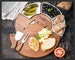 Premium  Round Cheeseboard with Slide out Top, Bowls, Cutlery Knife Set, Charcuterie Board, Serving Platter, Housewarming Wedding Gift 