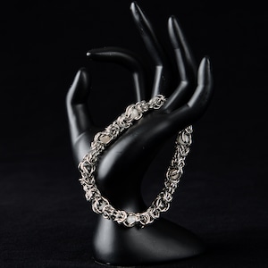 Villager Nomad: Stainless Steel Cable Chain Bracelet, Stainless Cable Link Bracelet, Bracelet with stones, Hypoallergenic Stainless
