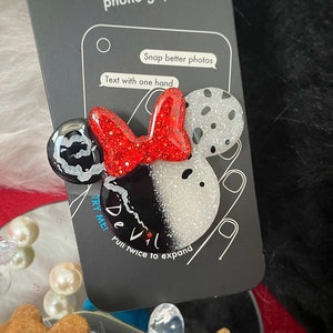 Cruella De Vil Inspired PopSocket®/Keychain/Badge Reel/Magnet/Christmas Ornament
