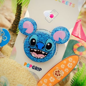 Stitch Inspired PopSocket®/Keychain/Badge Reel/Magnet/Christmas Ornament