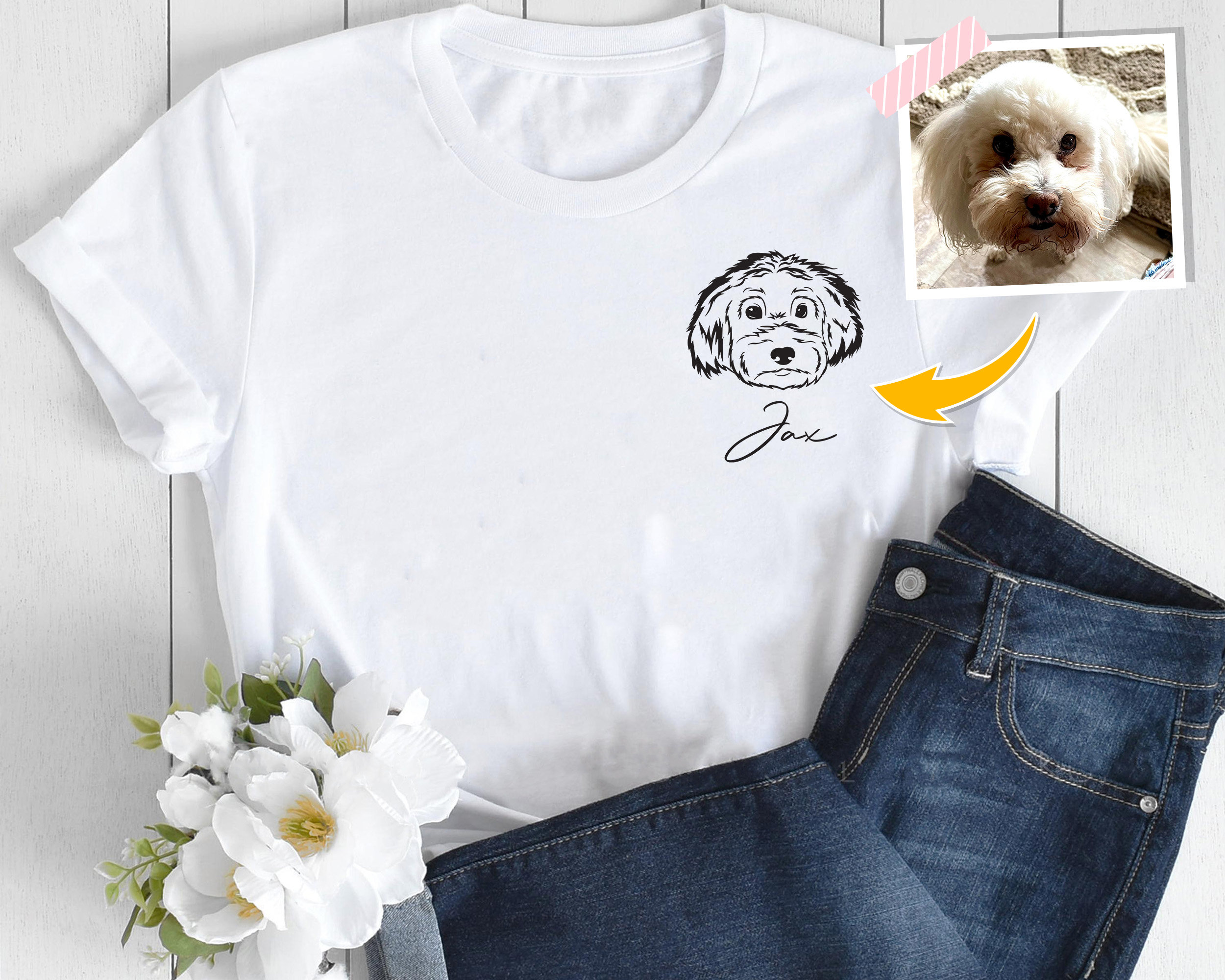 Custom Pet T Shirt Custom Dog T-Shirt Personalized Dog | Etsy