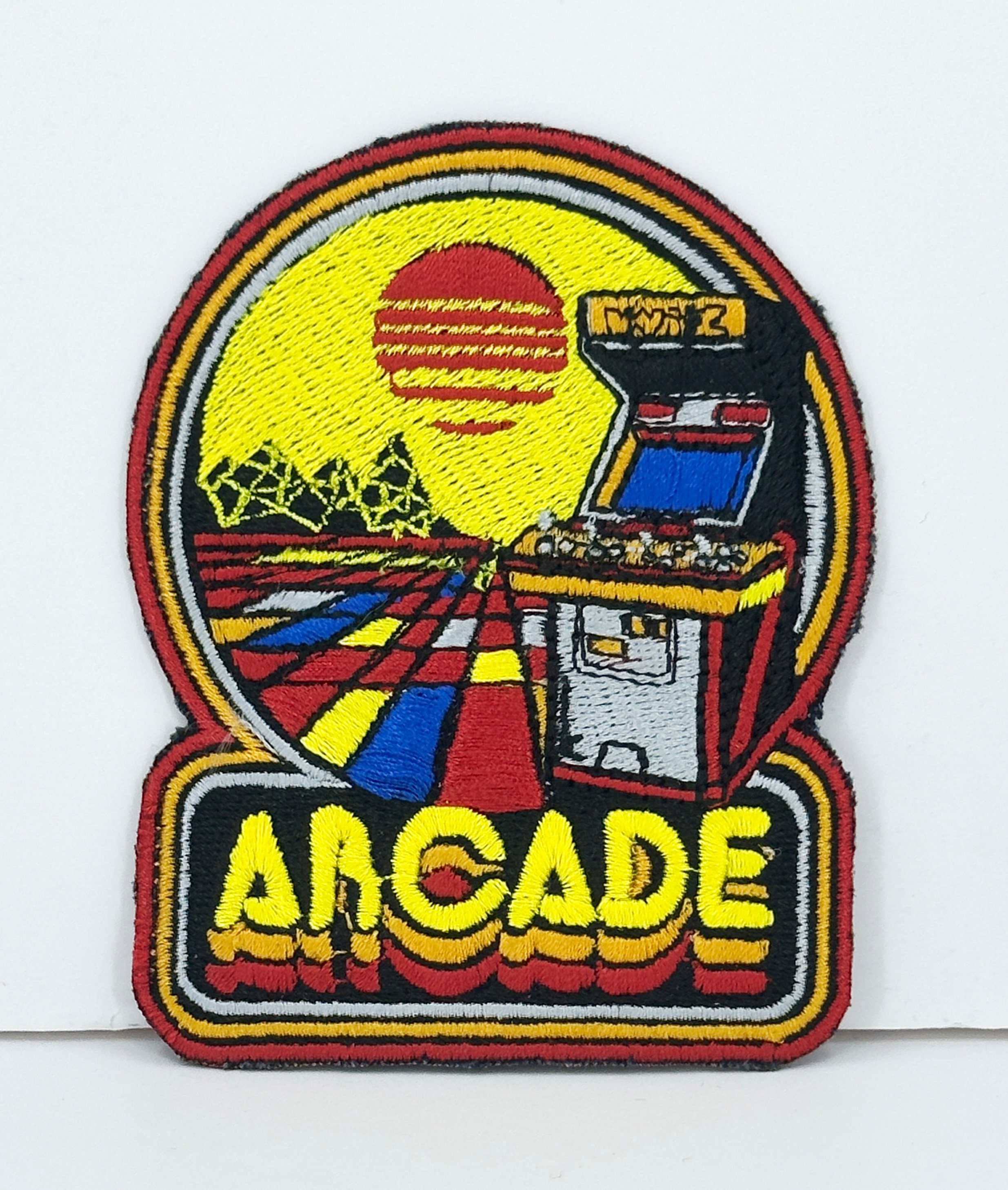 Aracde iron-on patch, patches, vintage patch, colors