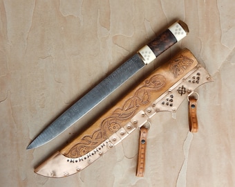 Pattern-welded Seax