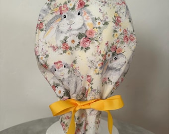 Easter Bunny Scrub Cap