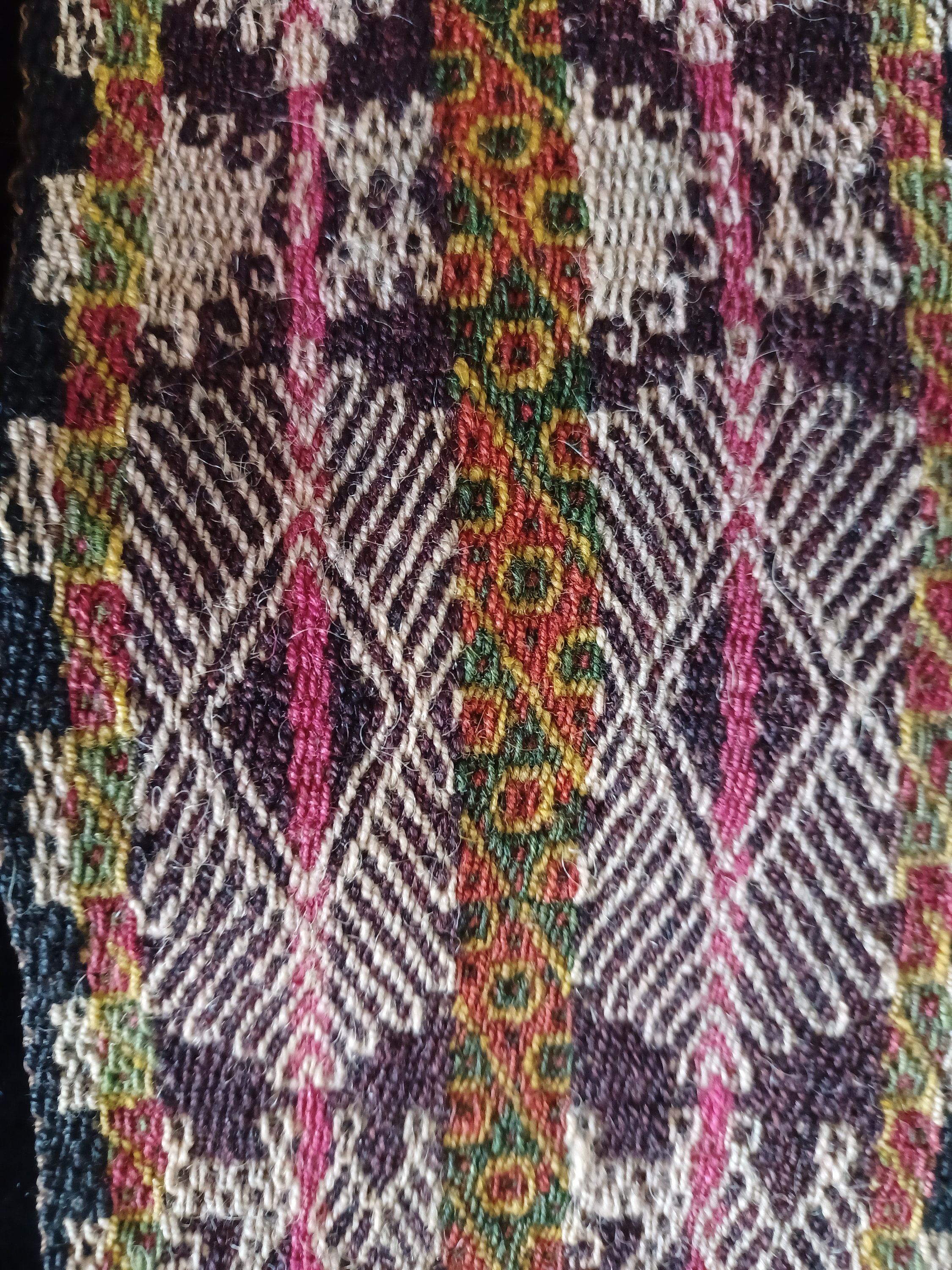 Vintage Peruvian Woven Chumpi Belt Brightly Colored Sash Tribal Designs Peruvian Chumpi Belt - Etsy Canada main image 2