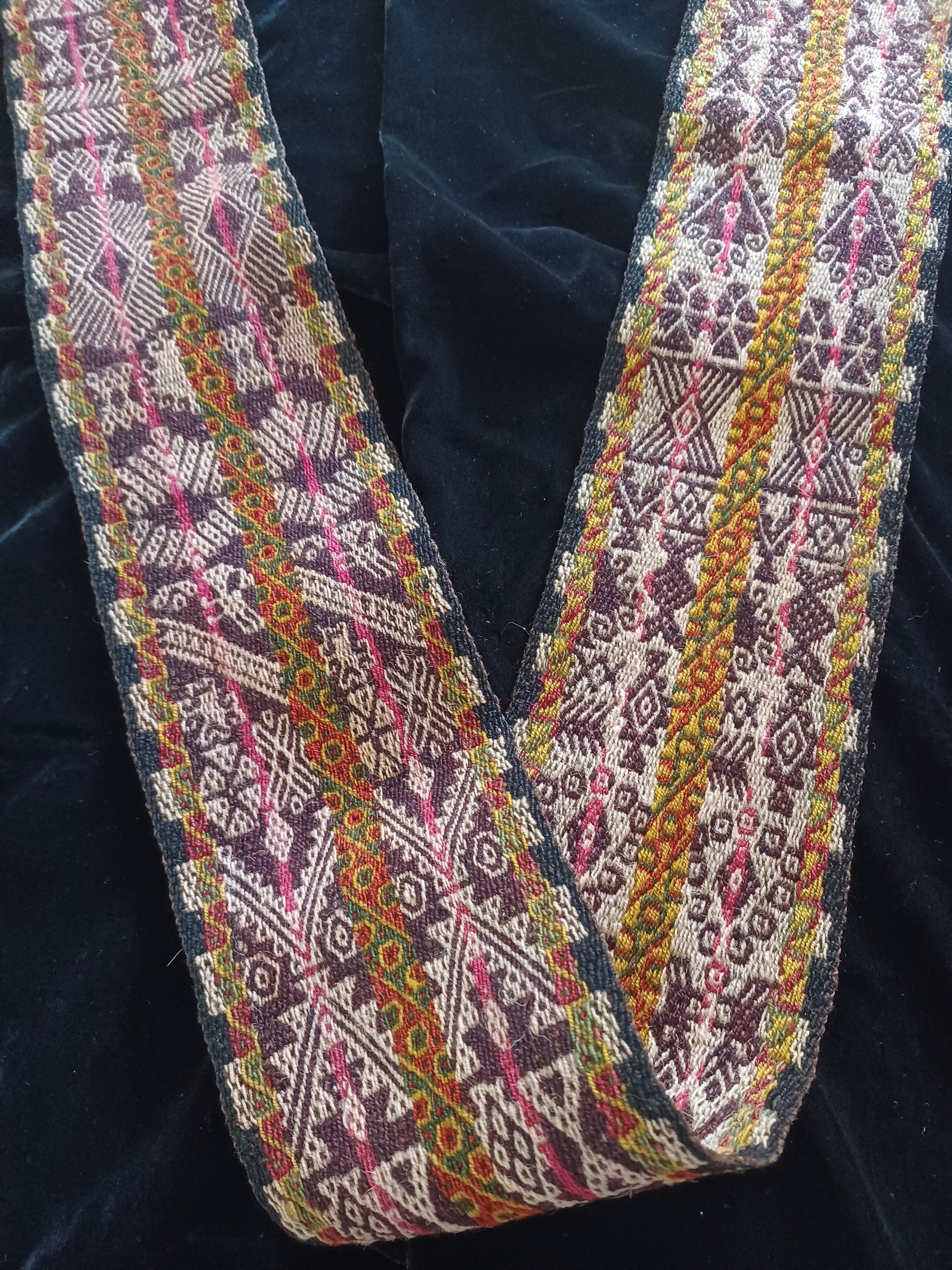 Vintage Peruvian Woven Chumpi Belt Brightly Colored Sash Tribal Designs Peruvian Chumpi Belt - Etsy Canada main image 4