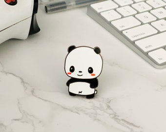 Kawaii Cute Panda Hard Enamel Pin | Small accessory gift | Chibi Panda Pins