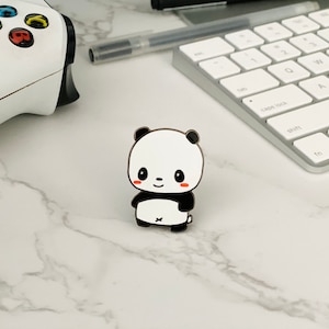 Kawaii Cute Panda Hard Enamel Pin | Small accessory gift | Chibi Panda Pins