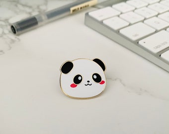 Cute Kawaii Panda Hard Enamel Pin | Small accessory gift | Chibi Panda Pins