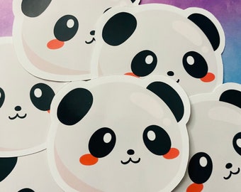 Kawaii Chibi Panda Vinyl Sticker | Water Resistant