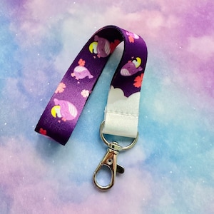 hanabi 陳情令 王一博 ポーチ・キーケース・タオル Cute Sparkly Purple Whale Wristlet | I Purple You - Borahae