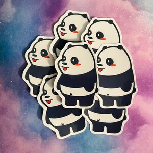 Panda fofo kawaii | Adesivo de vinil chibi | Adesivos à prova d'água | Adesivos com frete grátis