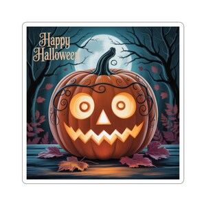 Halloween Kiss-Cut Stickers | Pumpkin Stickers, Spooky Decor, Halloween Party Favors, Fall Decor, Trick or Treat Stickers
