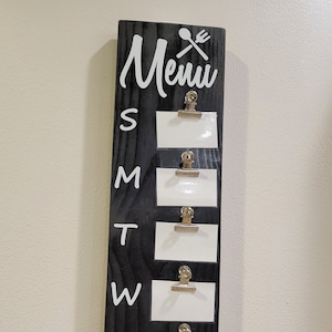 Menu Board, Pine Wood with Dry Erase Cards