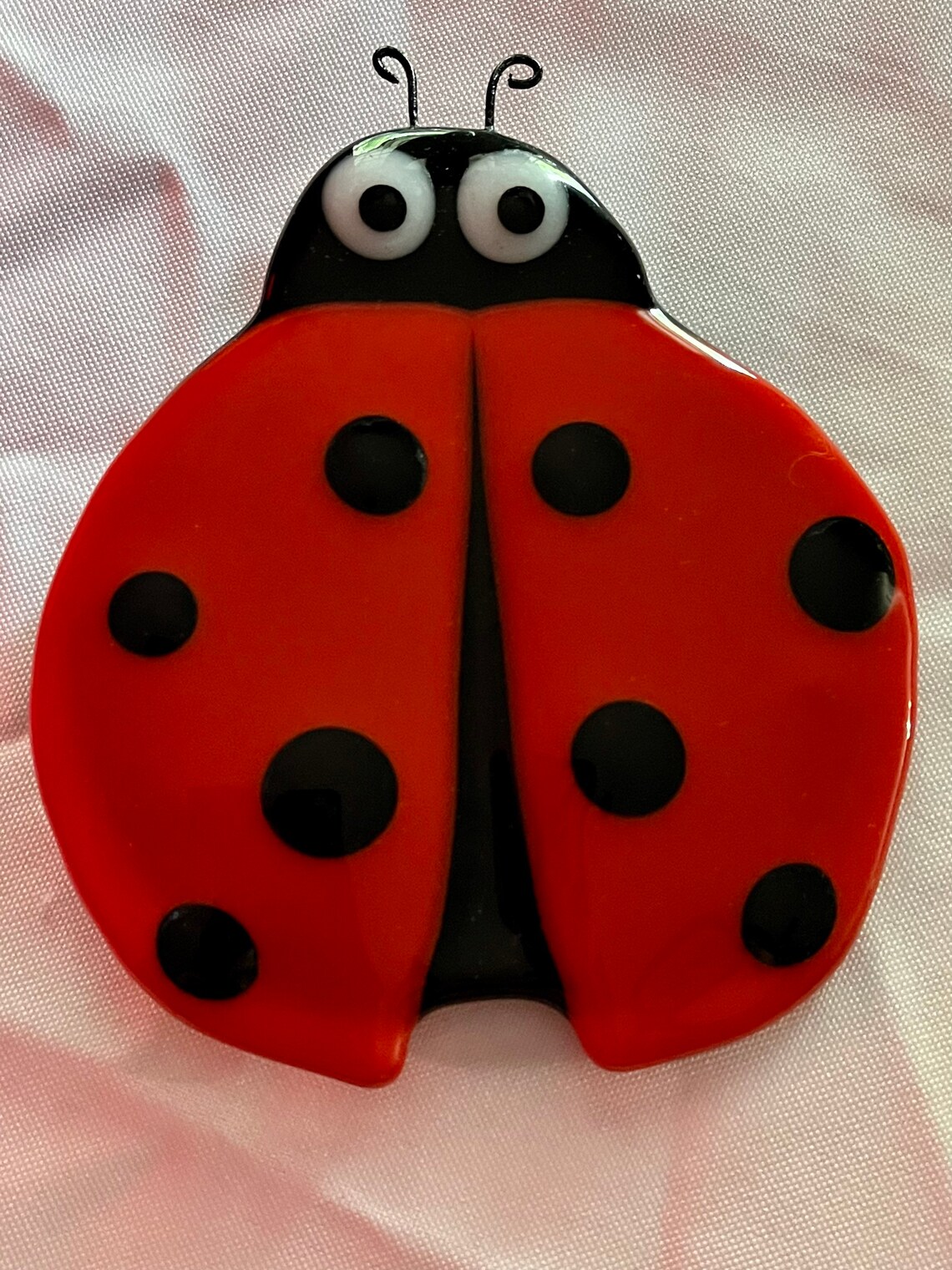 Fused Glass Ladybug Ladybug Fused Glass Garden Decoration Etsy