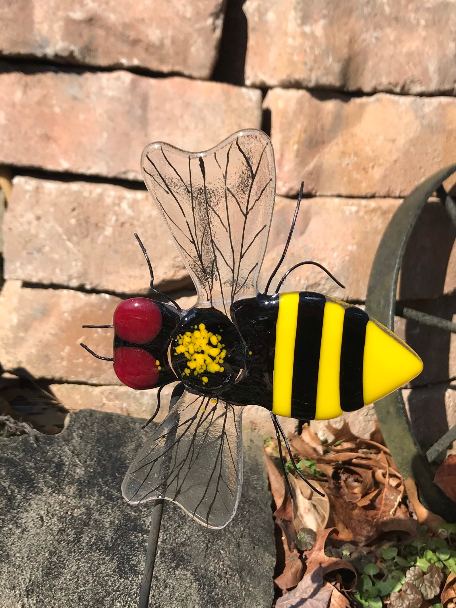 Fused Glass Bee Etsy