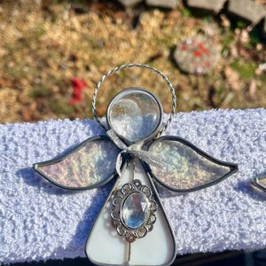 Stained Glass Angel, Angel, Glass Angel, Stained Glass, Bereavement