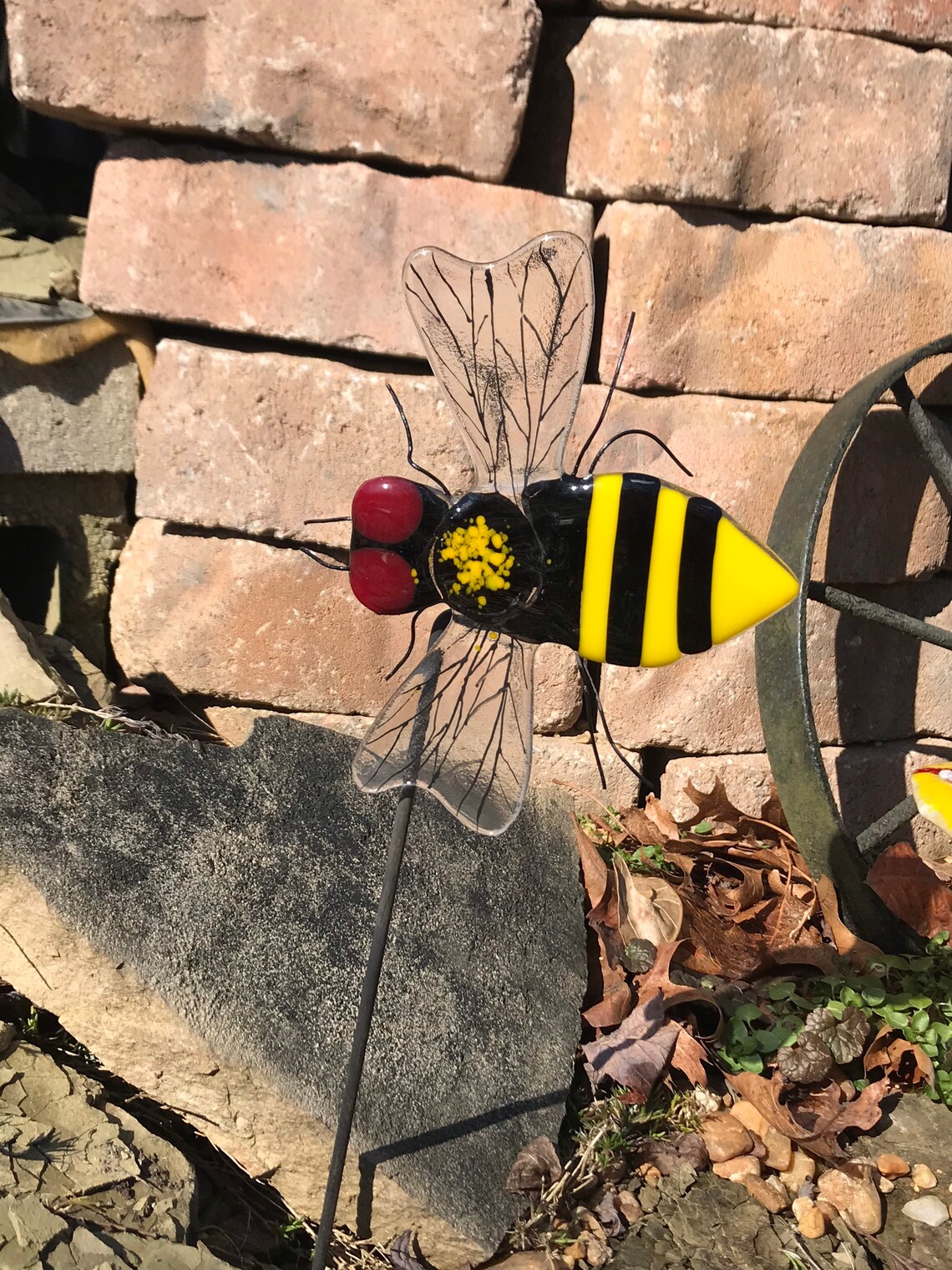 Fused Glass Bee Etsy