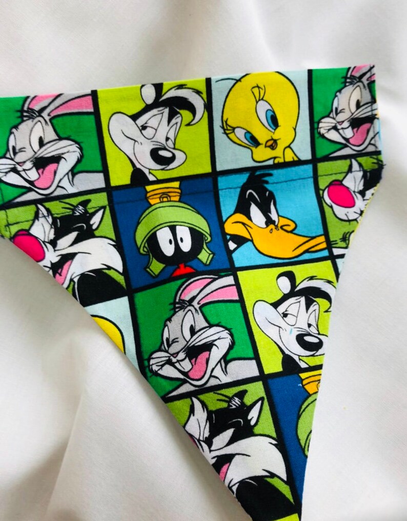 Hund Bandana / Hals tragen / Baumwolle Looney Tunes / bunte Etsy