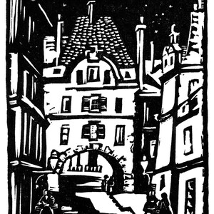 A Paris Street 1931. Sarah W. Brinton. (print)