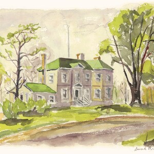 House in Pennsylvania. Sarah W. Brinton. (print)