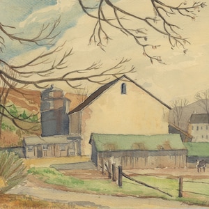 Glenrose in Late Fall. Chester County PA. Sarah W. Brinton (Print)