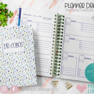 Agenda Dentista Tamaño Media Carta /  PDF /  IMPRIMIBLE  /  DIGITAL /