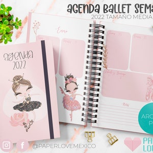 Agenda Bailarina de Ballet Media Carta 2022 /  PDF /  IMPRIMIBLE  /  DIGITAL /