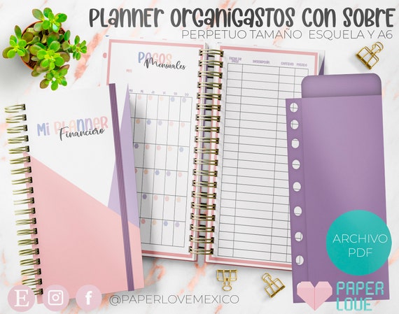 Organizzazioni di agenda, risparmio, finanze, note e formato A6 / PDF /  STAMPABILE / DIGITALE / -  Italia