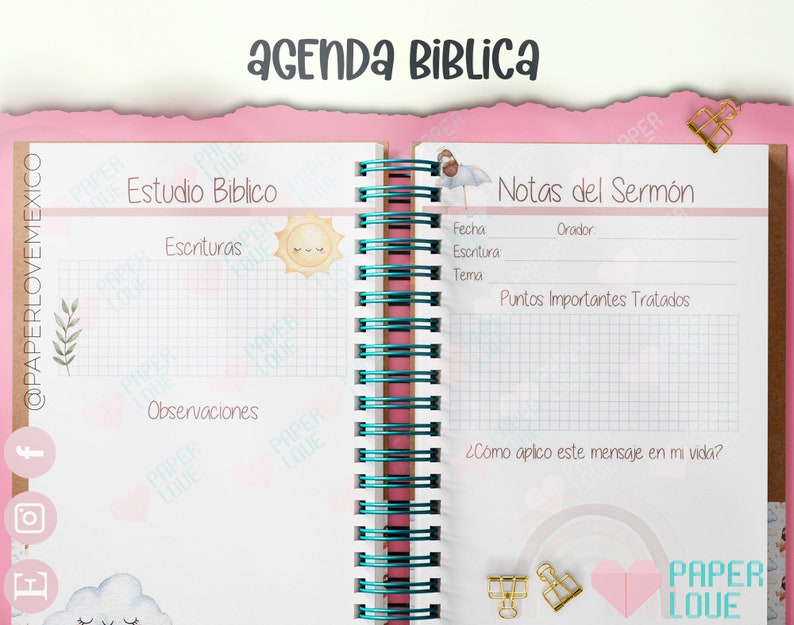 Bible Agenda Any religion Half Letter Size 2024 / PDF / PRINTABLE / DIGITAL / image 4